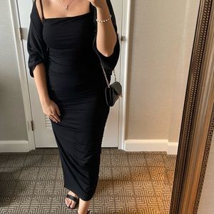 Black cocktail dress